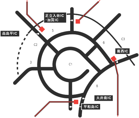 首都高速道路概略図